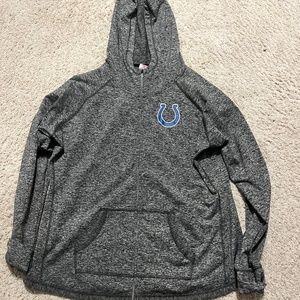 NFL Colts Full Zip Hooded Sweatshirt